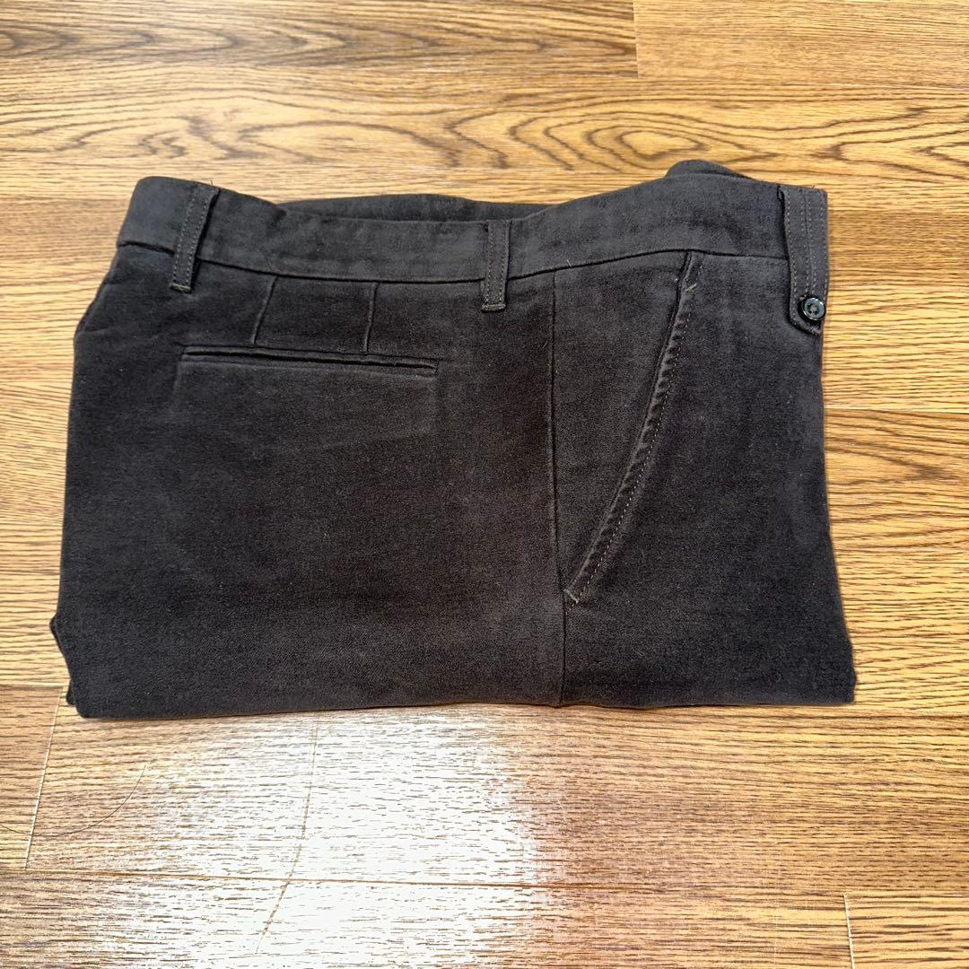 BOTTEGA VENETA コットンベロア テーパードスラックス イタリア製