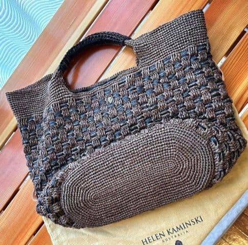 くにちゃん様HELEN KAMINSKI ブラウン かごバッグ 美品