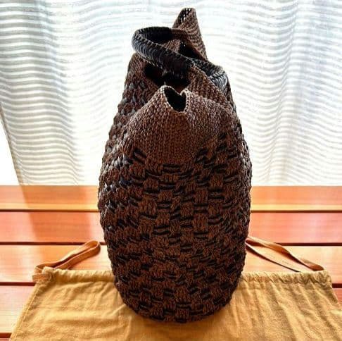 くにちゃん様HELEN KAMINSKI ブラウン かごバッグ 美品