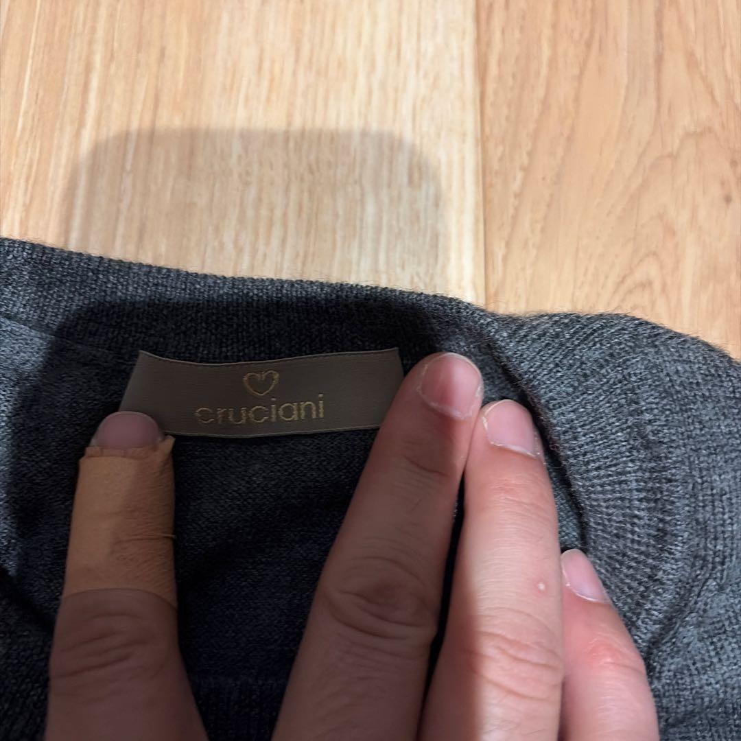 新品未使用　cruciani ウールニット サイズ48