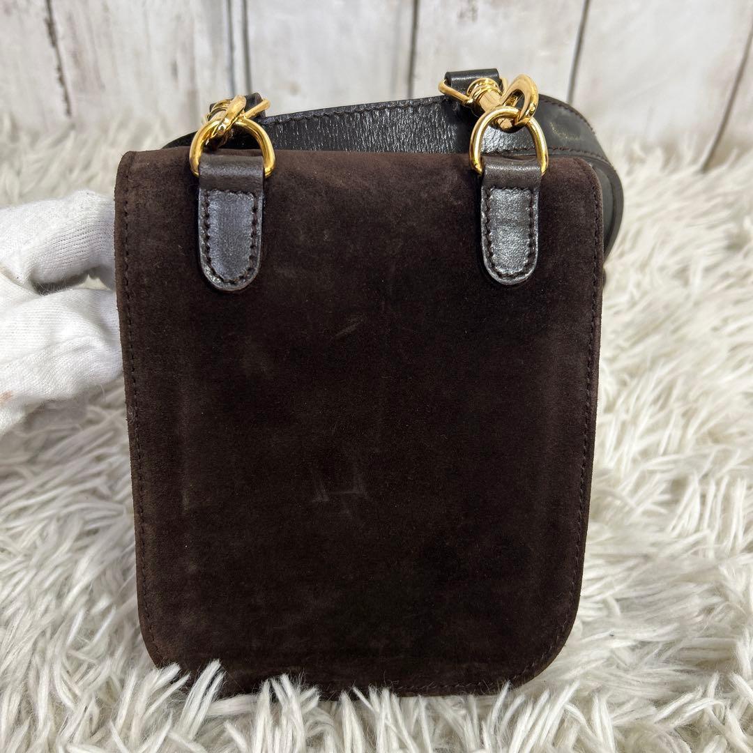 GUCCI ターンロック ウエストポーチ ウエストバッグ レザー スエード