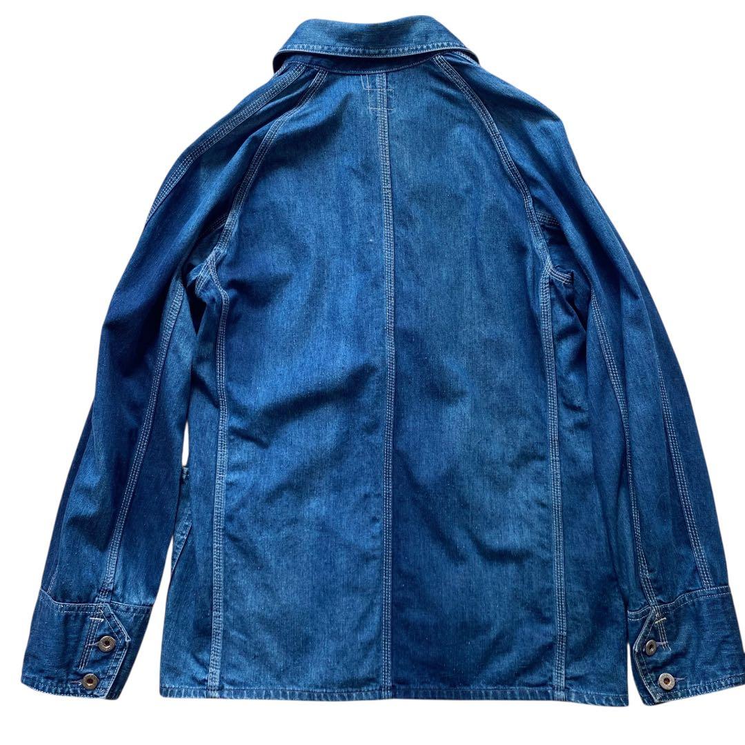 ポストオーバーオールズ USA製後期 デニム カバーオール 4ポケット M