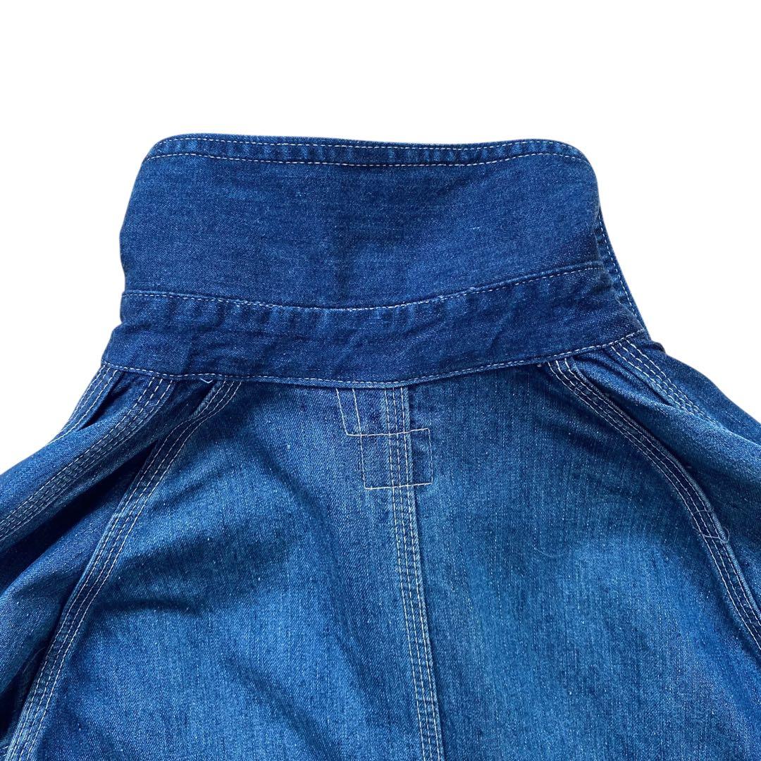 ポストオーバーオールズ USA製後期 デニム カバーオール 4ポケット M