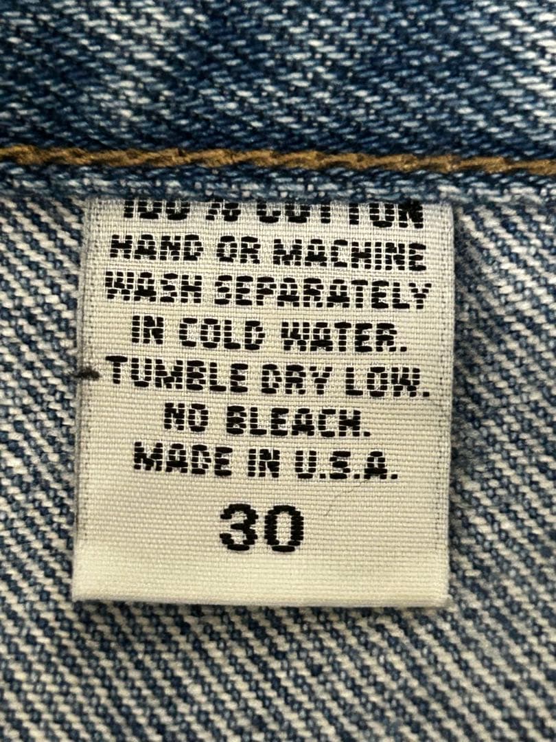 90s USA製 SOLO SEMORE バギーデニム ワイド 極太 古着