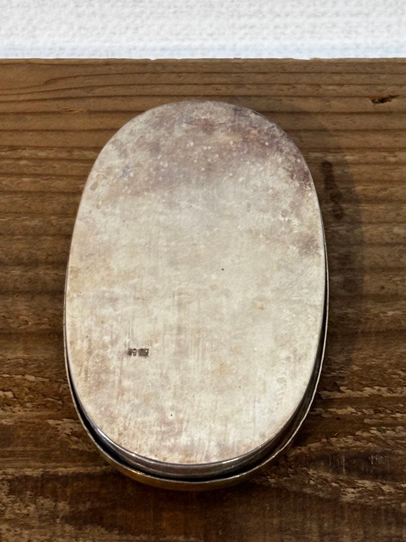 純銀　銀製品　香合　ヤンポ　菓子器