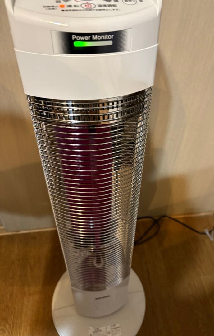 CORONA コアヒートスリム DH-923R-W 遠赤外線電気暖房機　日本製