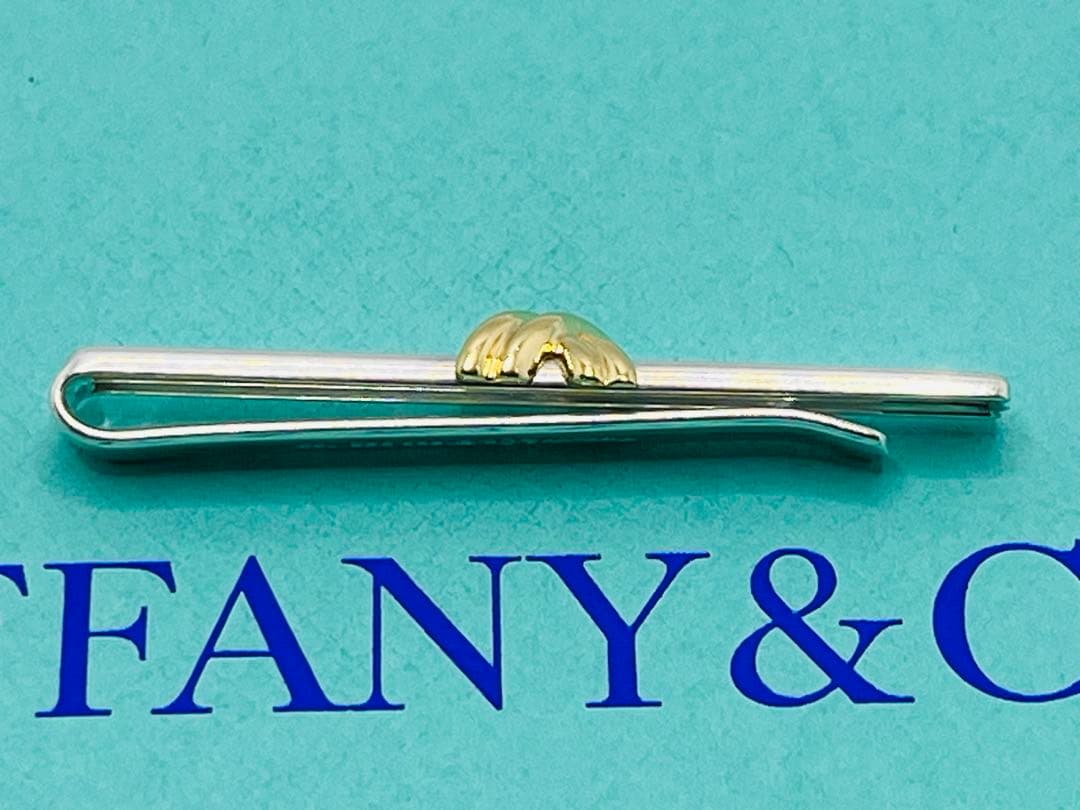 c678 美品　ティファニー　1995シグネチャー　ネクタイピン　750/925