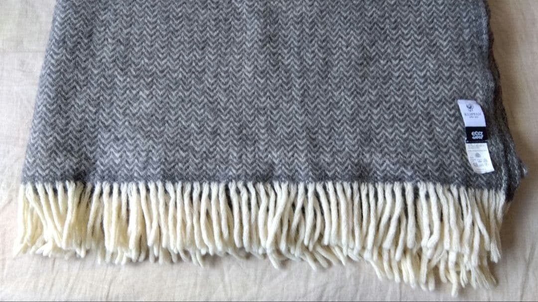 KLIPPAN クリッパン　ブランケット　毛布　グレー　130×200