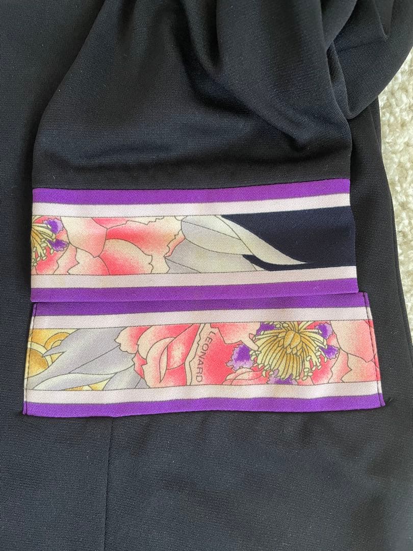 レオナール　ジャケット　ブラック　M