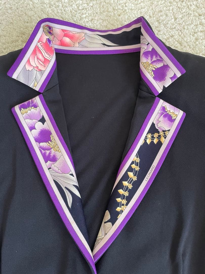 レオナール　ジャケット　ブラック　M