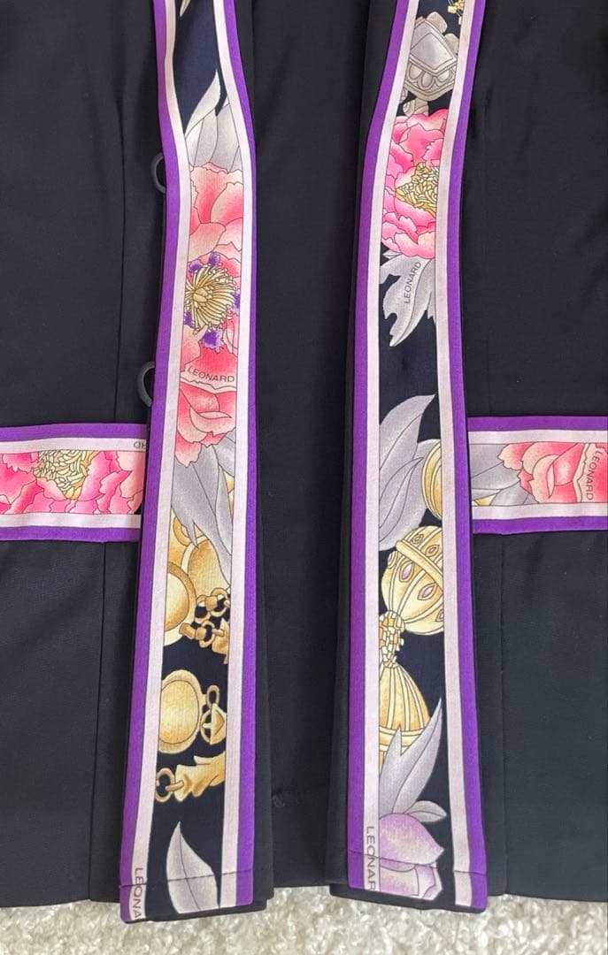 レオナール　ジャケット　ブラック　M