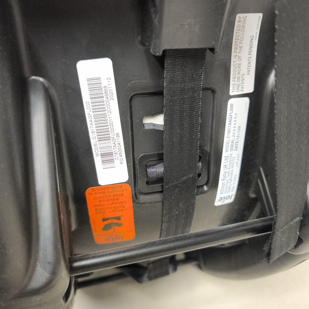 美品 Joie ベビーシート アイ・スナグ＋アイ・ベースのセット◆新生児～