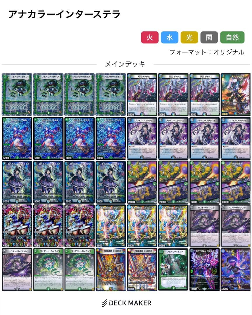アナカラーインターステラ デッキ