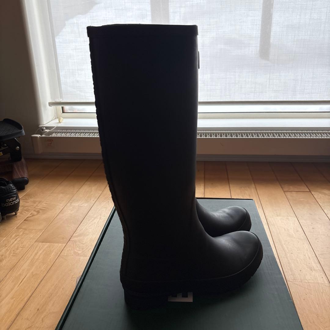 Barbour 黒 長靴　レインブーツ　バブアー　新品