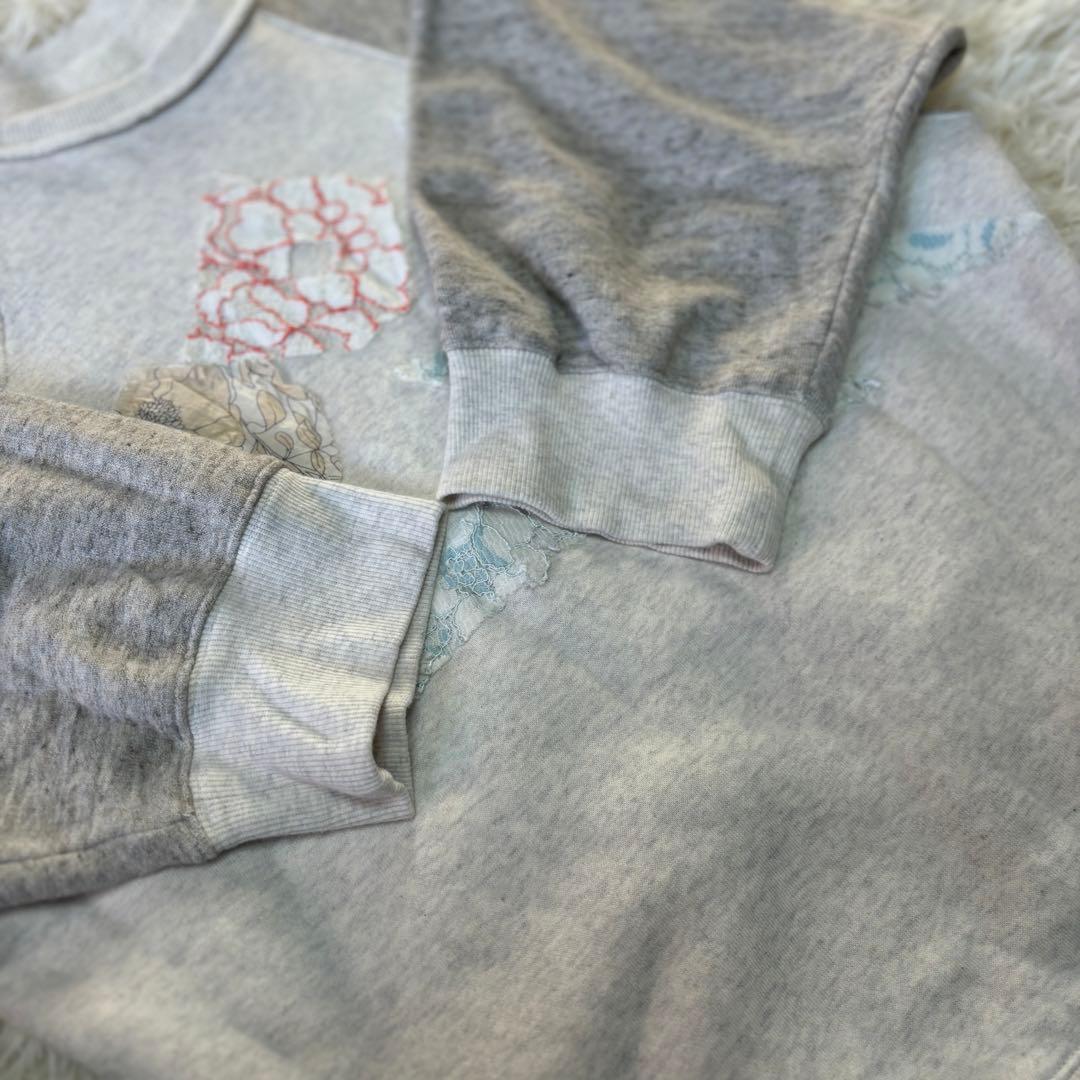 NOZOMI ISHIGURO スウェット　異素材切替　レイヤード　ワンピース