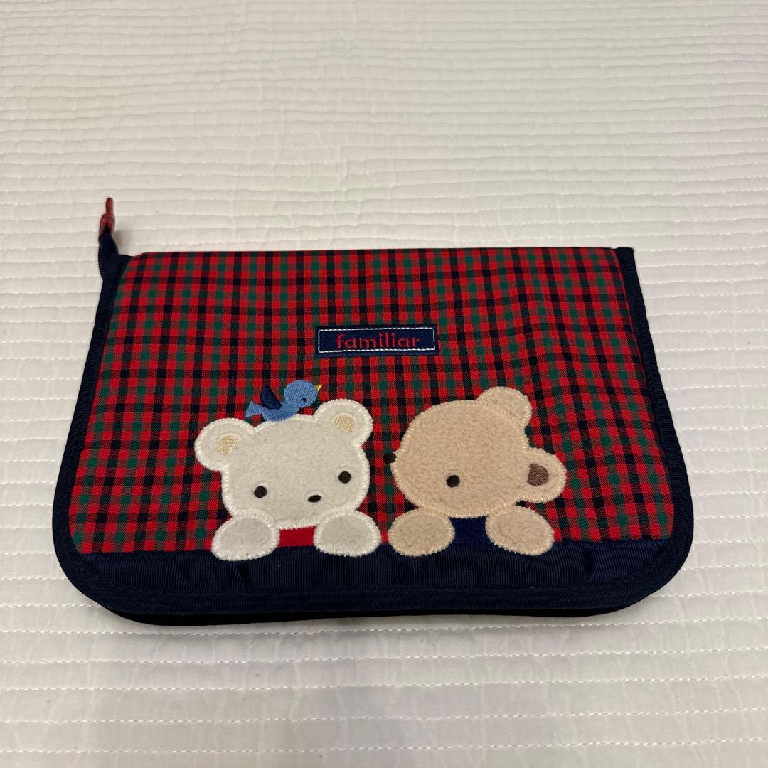 【美品】familiar ファミリア　母子手帳ケース002