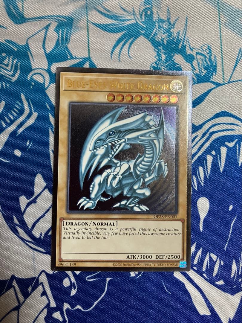 青眼の白龍　北米版レリーフ OP28-EN001 OTS28