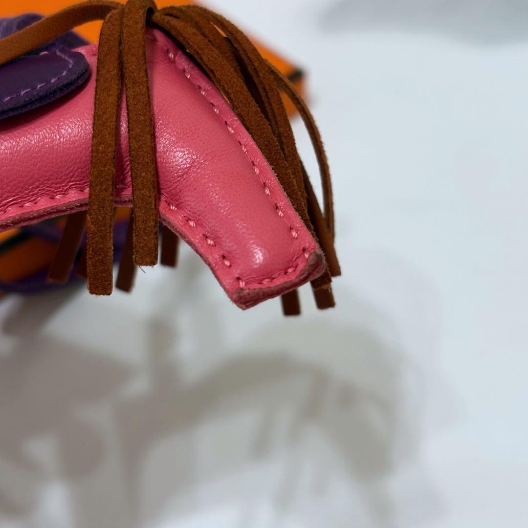 HERMES ロデオ PM ピンク系 エルメス チャーム ローズアザレ