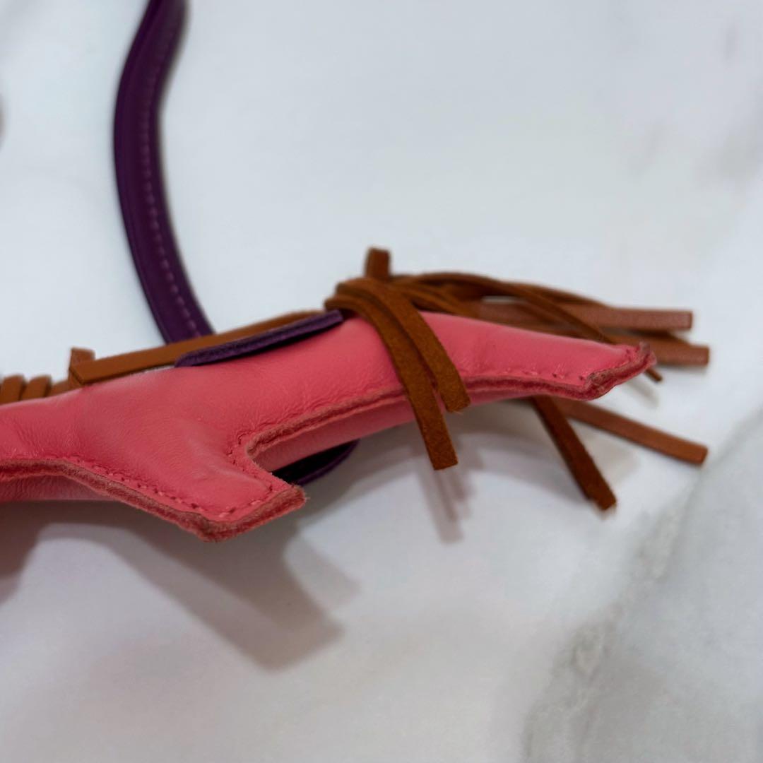 HERMES ロデオ PM ピンク系 エルメス チャーム ローズアザレ