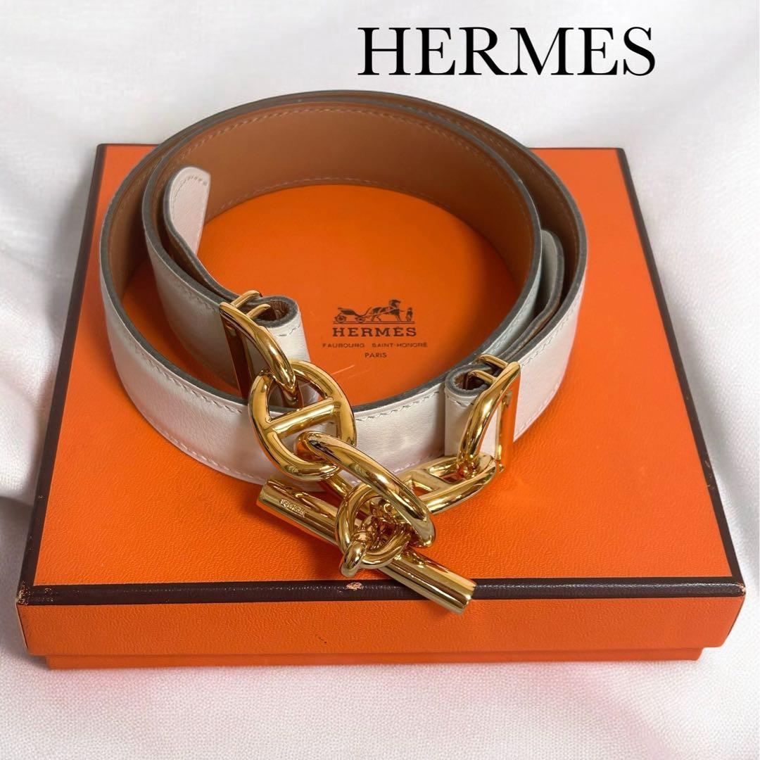 【美品】HERMESエルメス　シェーヌダンクル70 ベルト　バックル