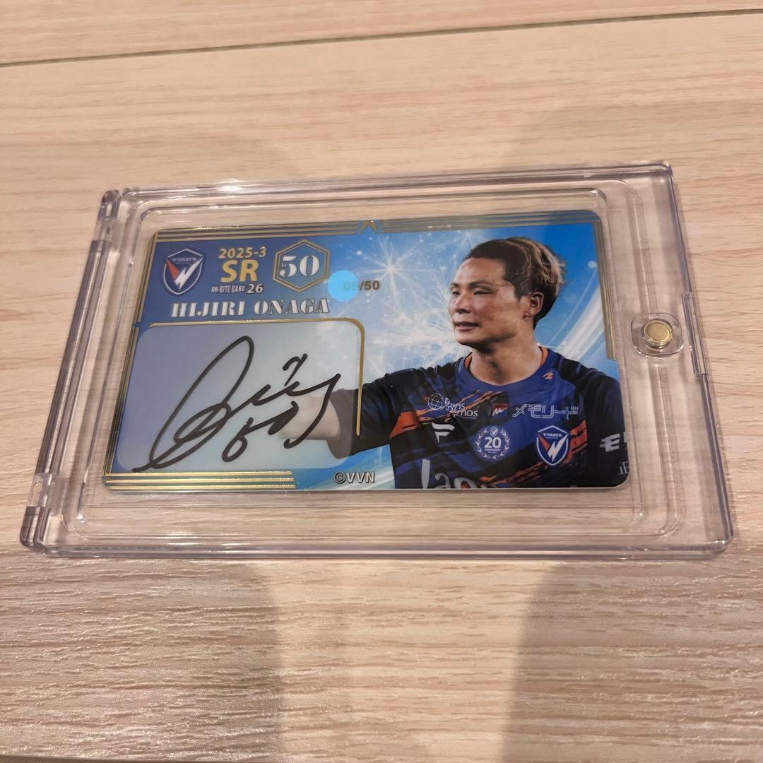 R*ド様 【直筆サイン】翁長聖 第3弾 Vファーレン長崎 オンサイトカード SR