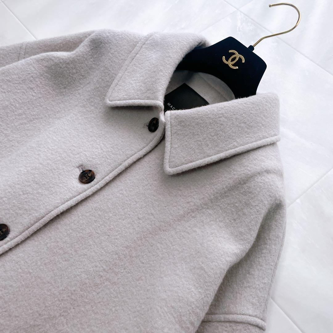 美品✨近年 マッキントッシュ ファインウールニットコート オフホワイト 38