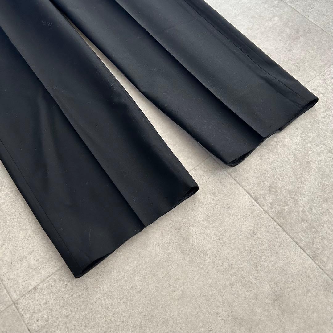 JIL SANDER センタープレススラックス 1タック ブラック サイズ46