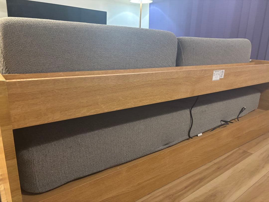 ニトリ ソファベッド 3WAY シングル対応／ライトブラウン