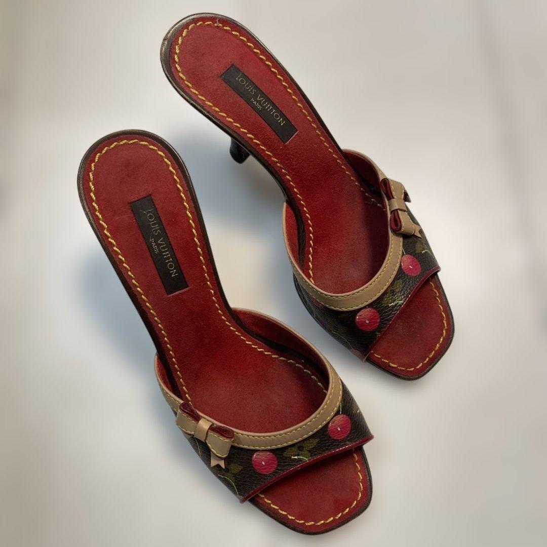 ルイ・ヴィトン マルチカラー オープントゥサンダル