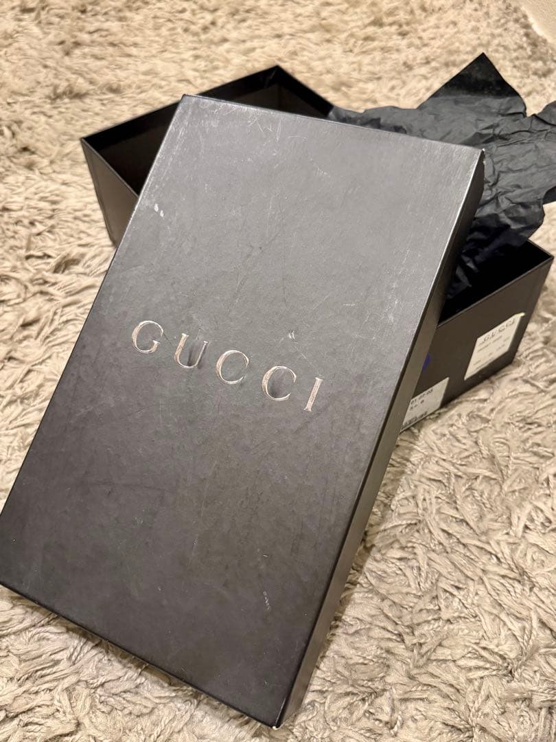 GUCCI グッチ　GGデニムミュール　ブラック　箱付　24〜24.5 美品