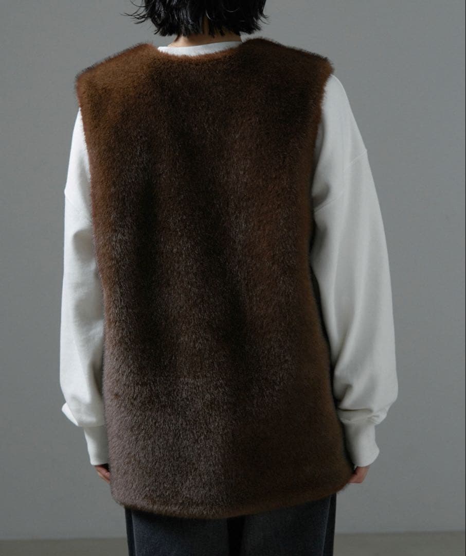 サロン　アダムエロペ　ミンクライクエコファーベスト　新品　未使用