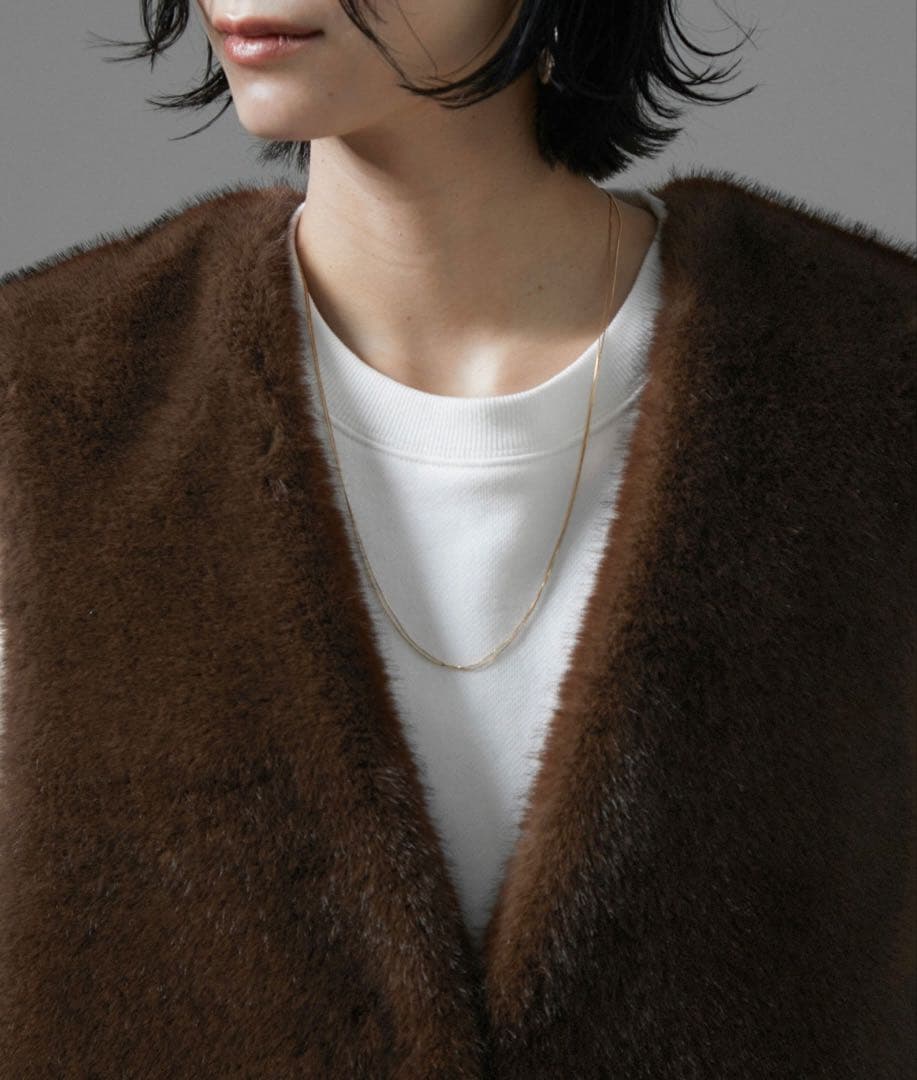 サロン　アダムエロペ　ミンクライクエコファーベスト　新品　未使用