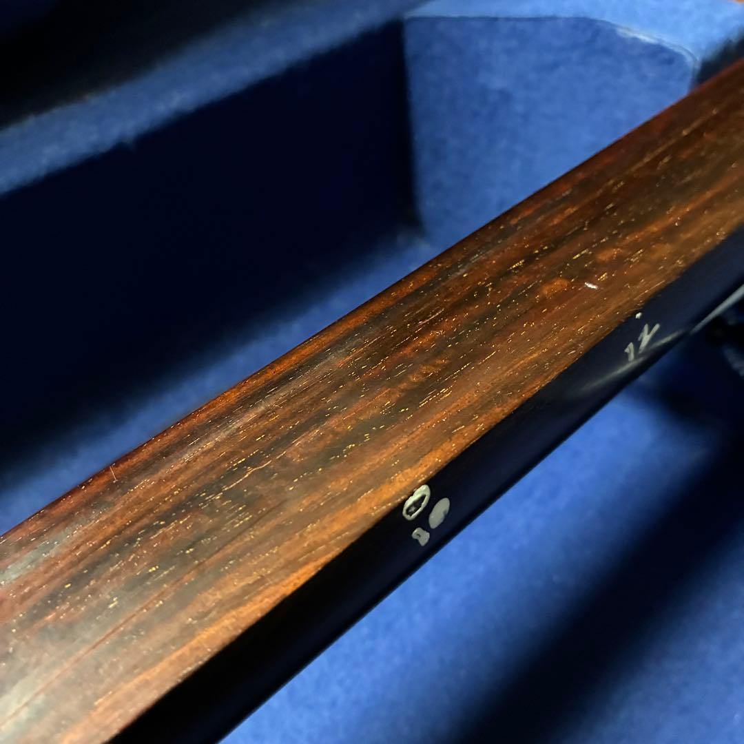 美品 即演奏可能 津軽三味線 紫檀 高級黒檀紅木巻き糸巻き 両面皮破れなし