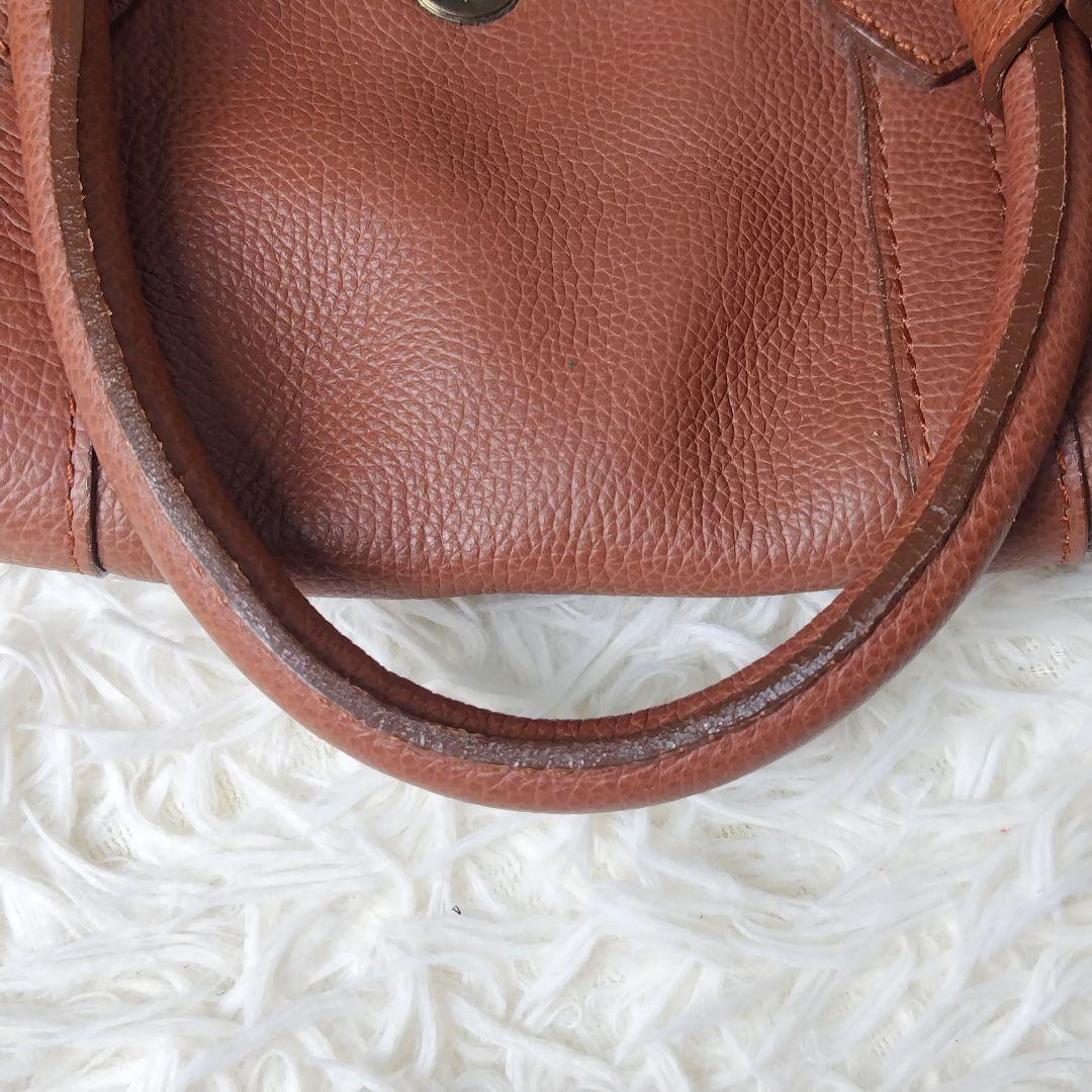 【希少/入手困難/廃盤品】モリタカバン レザー ボストンバッグ 2way 茶色