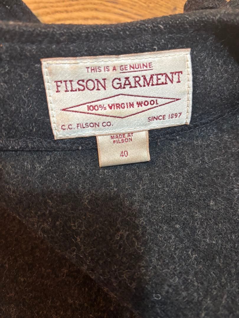 FILSON 100% ヴァージンウール ベスト 40