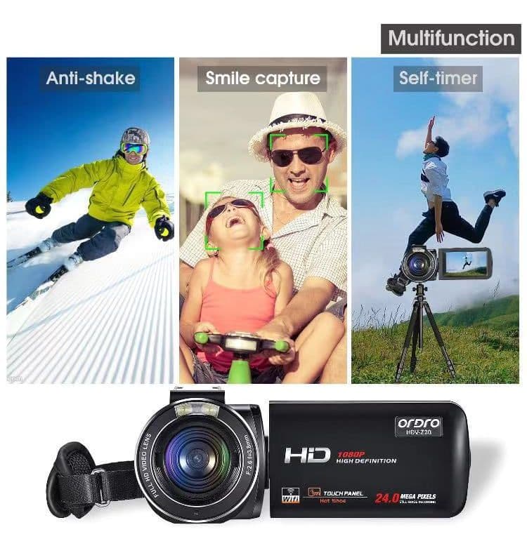 ORDRO Z20 フルHDビデオカメラ1080P 30FPS