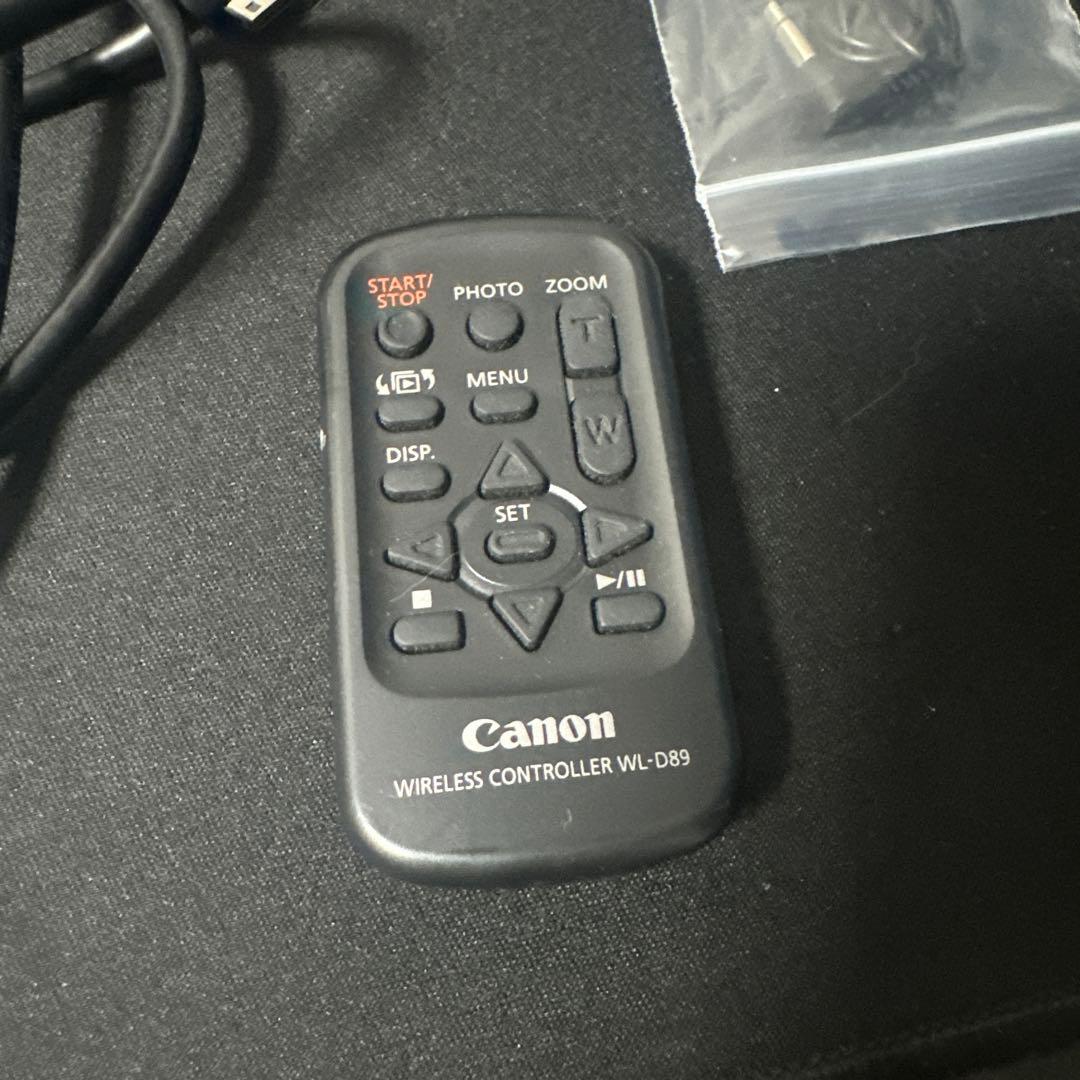 Canon ビデオカメラ本体 ウィンドシールド付き　専用マイクセット　ワイヤレス