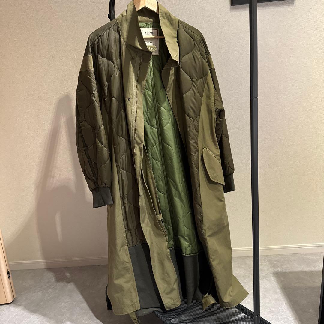「etsinta/エシンタ」切替マキシミリタリーコート　中古
