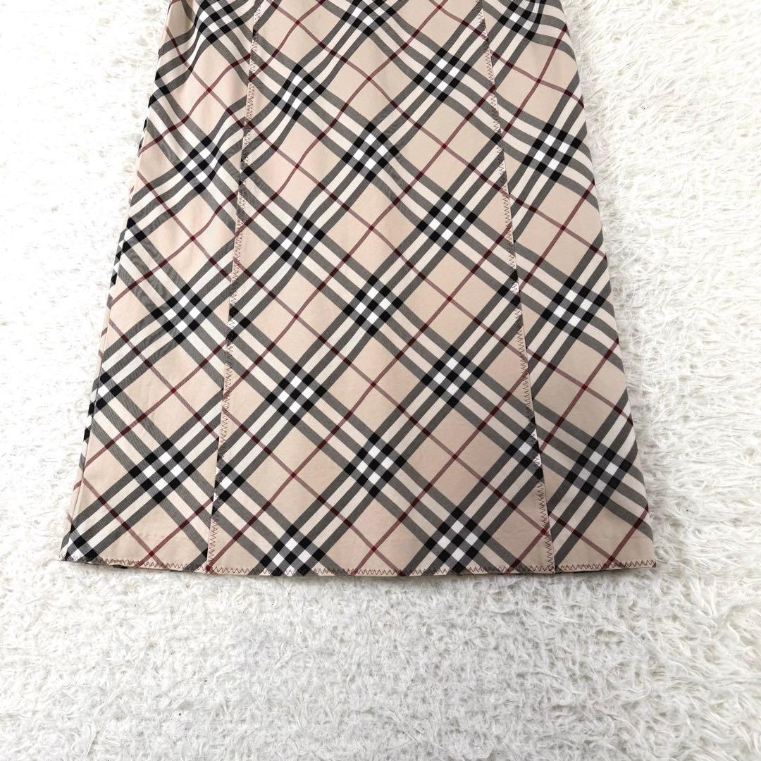 バーバリーブルーレーベル ノースリーブワンピース ノバチェック ホースロゴ M