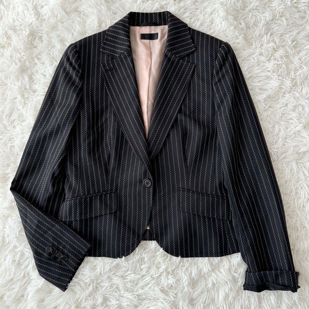 Paul Smith BLACKセットアップ スカートスーツ ブラック42/40