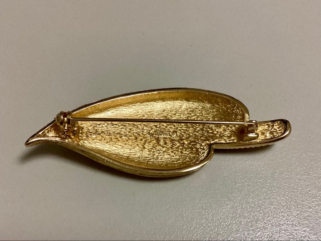 1980 年代 希少な Christian Dior リーフ モチーフ ブローチ