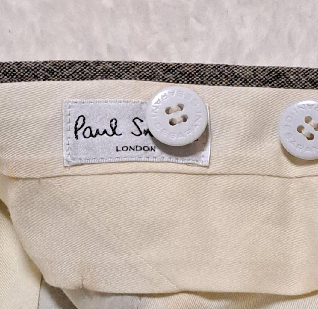 美品　ポールスミス　オルメジャーノ　セットアップ　3ピース　総裏　グレージュ　L