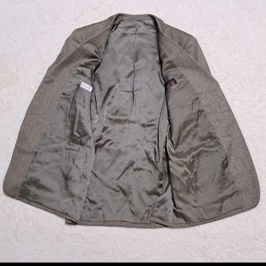美品　ポールスミス　オルメジャーノ　セットアップ　3ピース　総裏　グレージュ　L