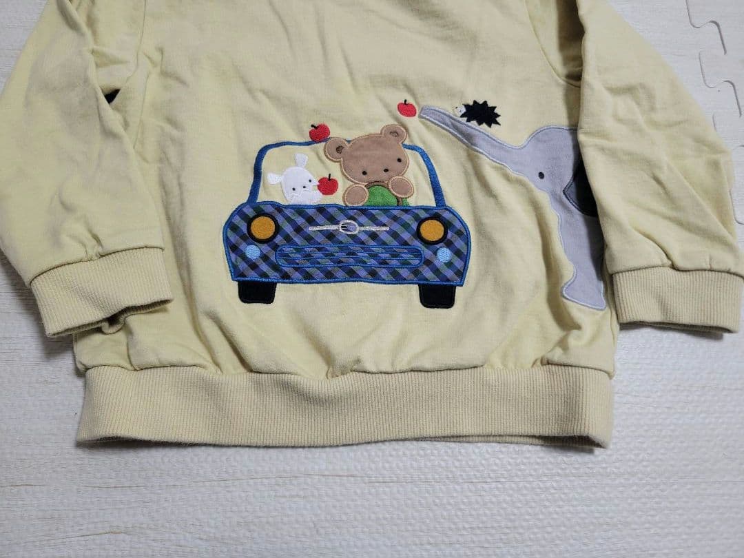 familiar　ファミリア　トレーナー　長袖　100 ゾウ　車　現行