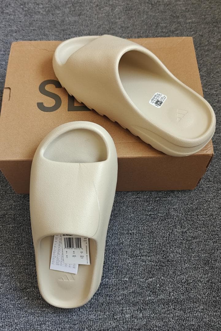 ADIDAS YEEZY SLIDE アディダス ベージュ サンダル 26.5