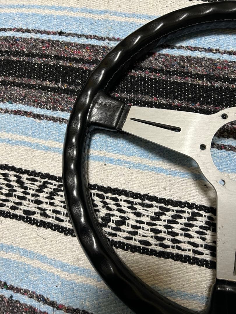 【当時物】イタリア製NARDI ナルディ レザーステアリング φ36.5