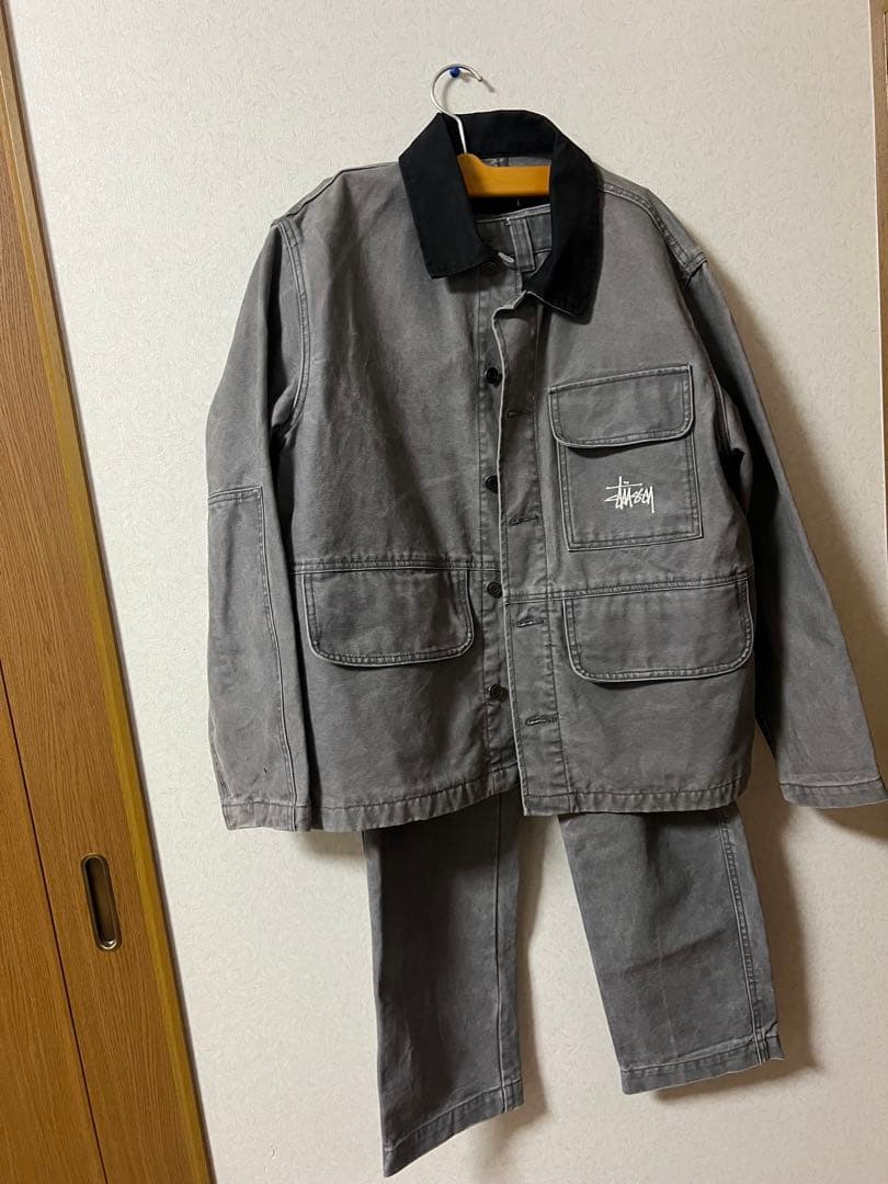 発*様 STUSSYワークジャケット　 カバーオール　上下セットアップ