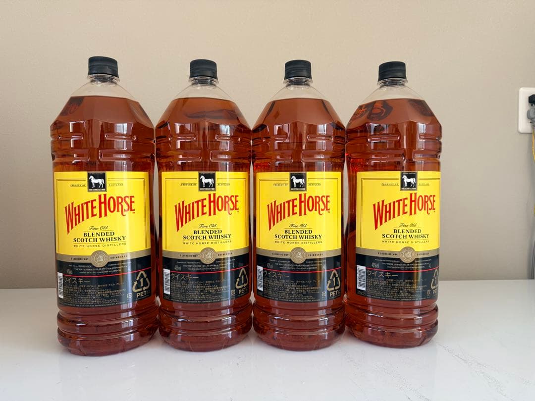 ホワイトホースウイスキー4L 4本セット