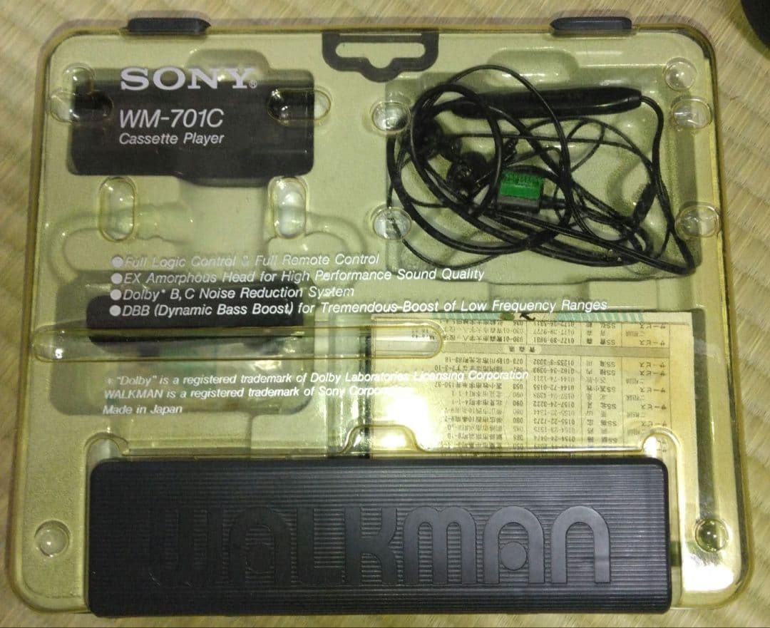 SONY　Walkman WM-701C カセットプレーヤー