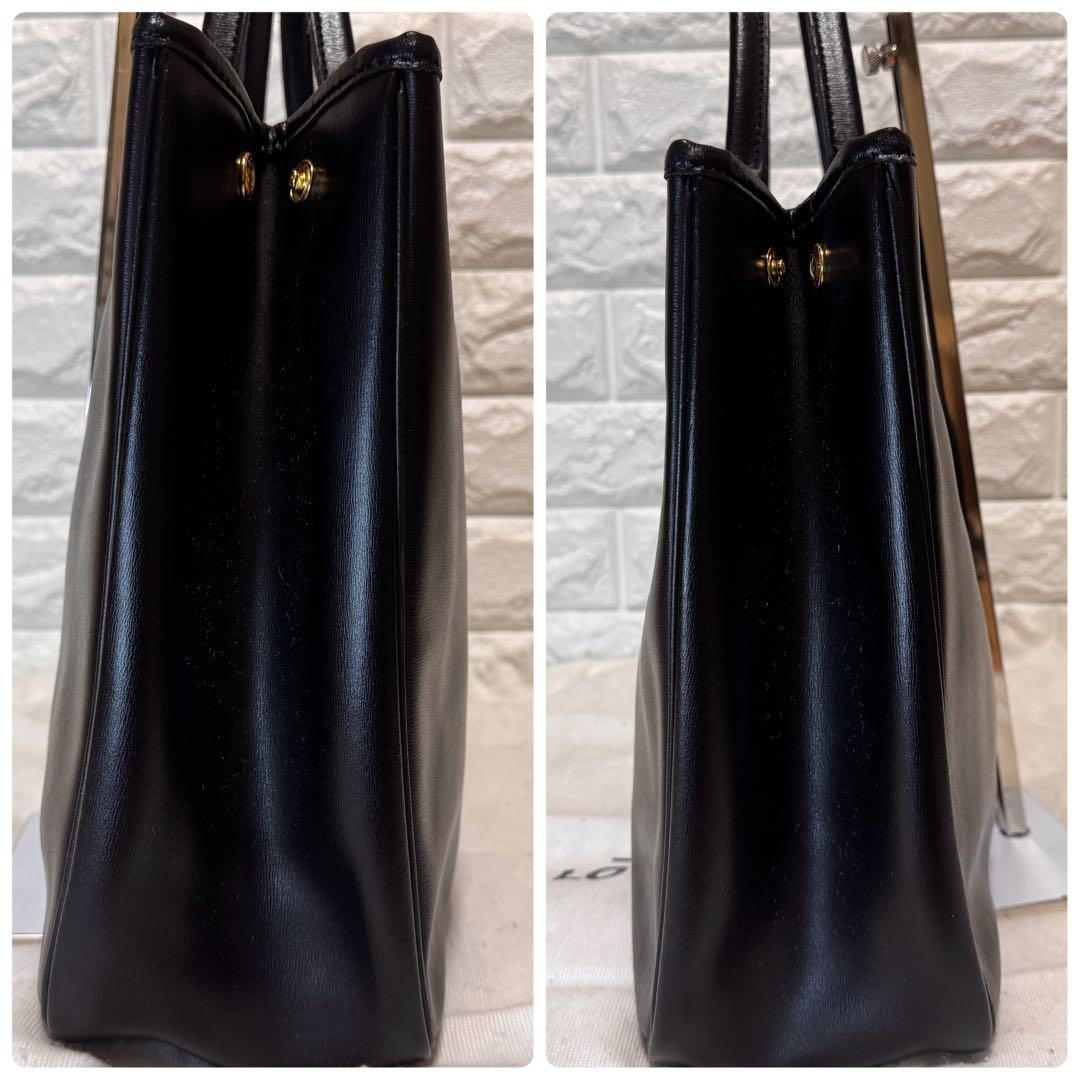 Longchamp ロンシャン ロゾ ハンドバッグ ブラック ゴールドトグル